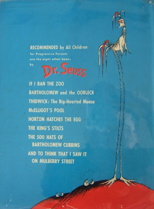 Dr. Seuss First Edition Identification Points