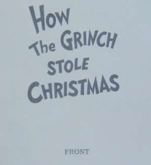 How The Grinch Stole Christmas First Edition